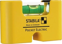 STABILA Mini-Wasserwaage Pocket Electric 18115 7cm mit G&uuml;rtel-Clip