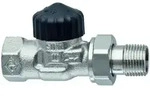 Heimeier Thermostat-Ventilunterteil Standard Durchgang 1/2", Rotguss vernickelt