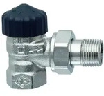 Heimeier Thermostat-Ventilunterteil 220104000 Eck 1", Rotguss vernickelt, Standard