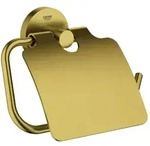 Grohe Essentials WC-Papierhalter 40367GN1 cool sunrise geb&uuml;rstet, mit Deckel,