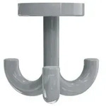 Hewi 477 Haken 477.90.05095 3-fach, drehbar, felsgrau