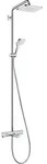 hansgrohe Croma E Showerpipe 27687000 chrom, 1jet mit Wannenthermostat
