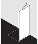 Kermi Ibizia 2000 Seitenwand TWO I2TWO080181AK 80x185cm, ESG klar, silber mattglanz