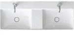 Duravit DuraSquare M&ouml;bel-Doppel-Waschtisch 23531200411 120 x 47 cm, ohne &Uuml;berlauf,