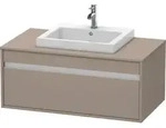 Duravit Ketho Waschtisch-Unterschrank KT679504343 100 x 55 cm, basalt matt, f&uuml;r