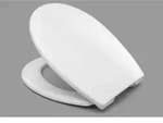 Haro WC-Sitz Favos 527657 weiss, Edelstahl Scharniere, Softclose