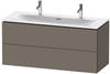Duravit L-Cube Waschtisch-Unterschrank LC630909090 122 x 48,1 cm, flannel grey