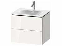 Duravit L-Cube Waschtisch-Unterschrank LC630502222 62 x 48,1 cm, weiß hochglanz, 2