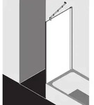 Kermi Diga Seitenwand verk&uuml;rzt DITVD09016VAK 90x160cm, silber hochglanz, ESG...