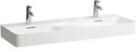 LAUFEN Val Waschtisch H8142824001081 mit &Uuml;berlauf, mit 3 Hahnloch, wei&szlig; LCC,
