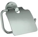 Grohe Essentials WC-Papierhalter 40367DC1 supersteel, mit Deckel, verdeckte