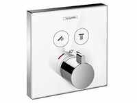 hansgrohe ShowerSelect Brausethermostat 15738400 Unterputz Thermostat, 2...