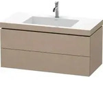 Duravit L-Cube Waschtisch-Unterschrank LC6928O7575 100 x 48 cm, 1 Hahnloch,...