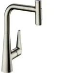 hansgrohe Talis K&uuml;chenarmatur 72823800 Edelstahl-optik, Ausziehbrause, 2jet
