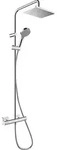 hansgrohe Vernis Shape 230 1jet Showerpipe 26319000 Green, mit Brausethermostat,