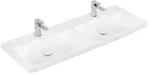 Villeroy und Boch Subway 3.0 Schrank-Doppelwaschtisch 4A71D1RW 130x47cm, mit je...