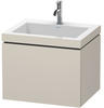 Duravit L-Cube Waschtisch-Unterschrank LC6916O9191 60 x48 cm, 1 Hahnloch, taupe...