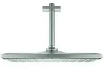 Grohe Rainshower Kopfbrauseset 26566DC0 supersteel, mit Deckenauslass 14,2 cm,...