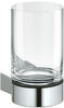 Keuco Glashalter Plan 14950079000 Edelstahl, mit Echtkristall-Glas