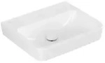 Villeroy und Boch O.novo Einbau-/Aufsatz-Waschtisch 4A41MFT2 55x46cm, eckig,...