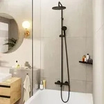 hansgrohe Vernis Blend Showerpipe 26899670 1jet, mit Wannenthermostat, mattschwarz