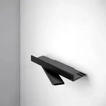 Keuco Reva Duschablage 12859370000 schwarz matt, mit integriertem Glasabzieher