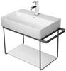 Duravit DuraSquare Metallkonsole 0031144600 66,5x38,1cm, wandhängend, schwarz matt