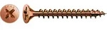 SPAX - Stahl br&uuml;niert - Senkkopf Kreuzschlitz PZ 2 - 5x60 mm - Vollgewinde