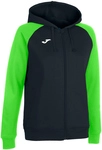 JOMA Academy IV Kapuzen-Trainingsjacke M&auml;dchen 117 - schwarz/neongr&uuml;n 152