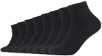 8er Pack s.Oliver Essentials Gek&auml;mmte Baumwolle Quarter Socken 0005 - black...