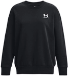 UNDER ARMOUR Essential OverSized Fleece Shirt Damen 001 - black/white XS