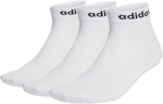 3er Pack adidas Think Linear Kn&ouml;chelsocken Herren HT3451 - white/black 43-45