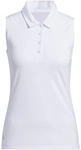 adidas Ultimate365 Solid Sleeveless Poloshirt Damen IP4220 - white XS