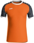 JAKO Iconic kurzarm Trikot Kinder 351 - neonorange/schwarz 116