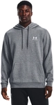 UNDER ARMOUR Essential Fleece Hoodie Herren 012 - pitch gray medium heather/white L