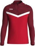 JAKO Iconic 1/4-Zip Sweatshirt 103 - rot/weinrot S