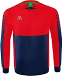 erima Six Wings Sweatshirt new navy/rot 140