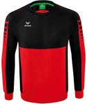 erima Six Wings Sweatshirt rot/schwarz S