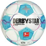 DERBYSTAR Bundesliga Brillant Fu&szlig;ball Miniball 2024/25 weiss/blau/pink 0