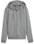 PUMA teamGOAL Casuals Kapuzenjacke Damen 33 - medium gray heather/puma white XS