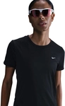 NIKE Tempo Dri-FIT kurzarm Laufshirt Damen 010 - black/reflective silv XS