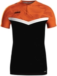 JAKO Iconic Poloshirt 807 - schwarz/neonorange S