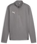 PUMA teamGOAL 1/4-Zip Trainings-Top Kinder 13 - cast iron/puma white/shadow...