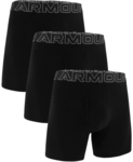 3er Pack UNDER ARMOUR Performance Cotton Solid 6" Boxershorts Herren 001 - black S