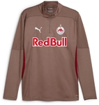 PUMA FC Red Bull Salzburg 1/4-Zip Trainings-Top Herren 08 - dark clove/team regal red