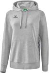 erima Essential Team Hoodie Damen hellgrau melange/slate grey 34