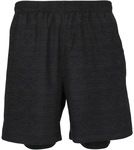 ENDURANCE Vanclause Melange 2in1 Shorts Herren 1001BM - black melange S