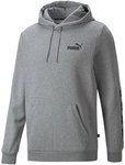 PUMA Ess+ Metallic Tape Hoodie Herren medium gray heather S