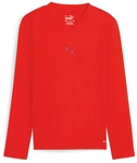 PUMA teamGOAL Baselayer Langarmshirt Kinder 01 - PUMA red/fast red 116