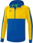 erima Six Wings Trainingsjacke mit Kapuze new royal/gelb 116
